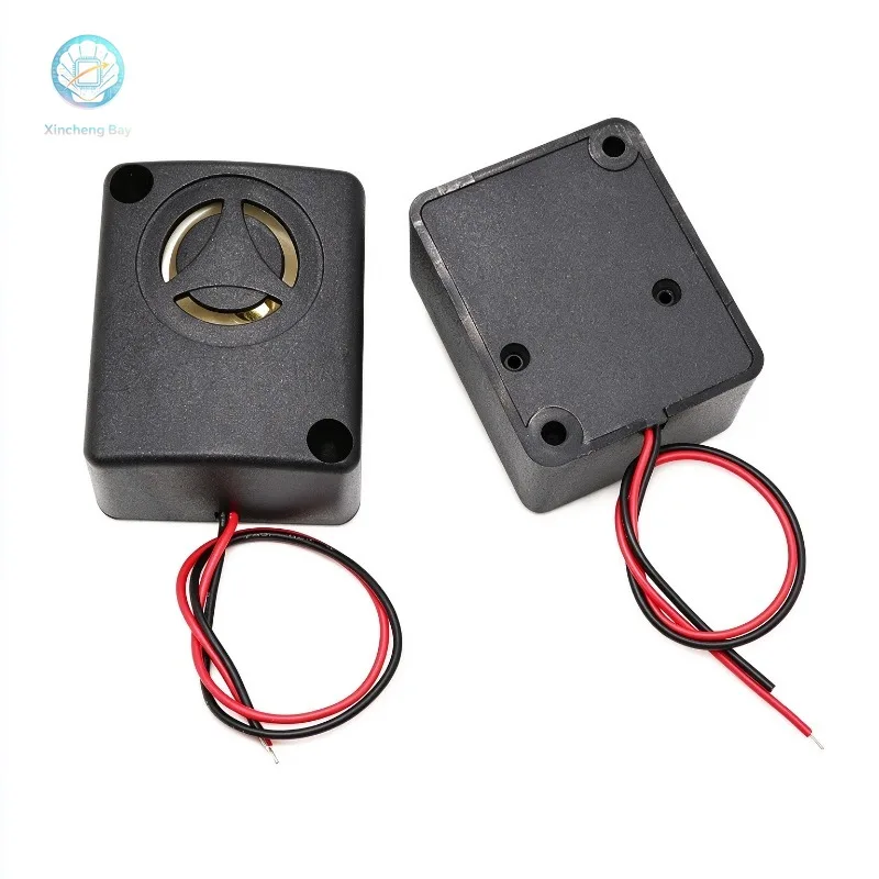 4739 square shell active piezoelectric buzzer DC12/24V high decibel 100DB alarm 47 * 39 * 23MM