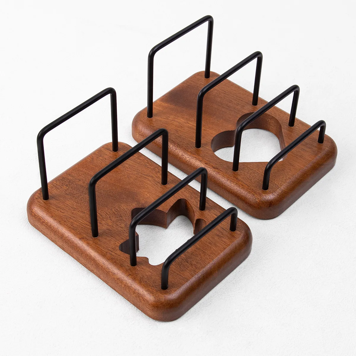 

YFY cutting board rack, solid wood ebony cutting board for kitchen, drain rack, lid placement rack, rolling surface board rack