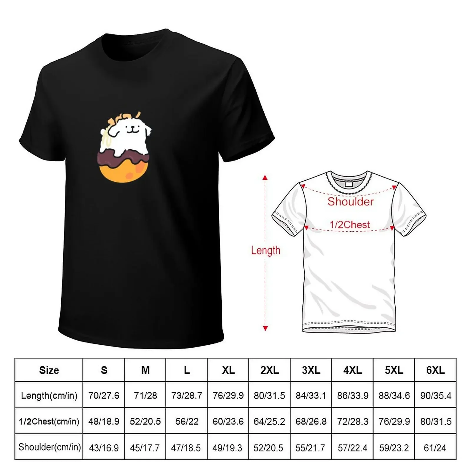 Cute Line Puppy Maltese - Takoyaki T-Shirt boys animal print oversized t shirt aesthetic clothes t shirt men