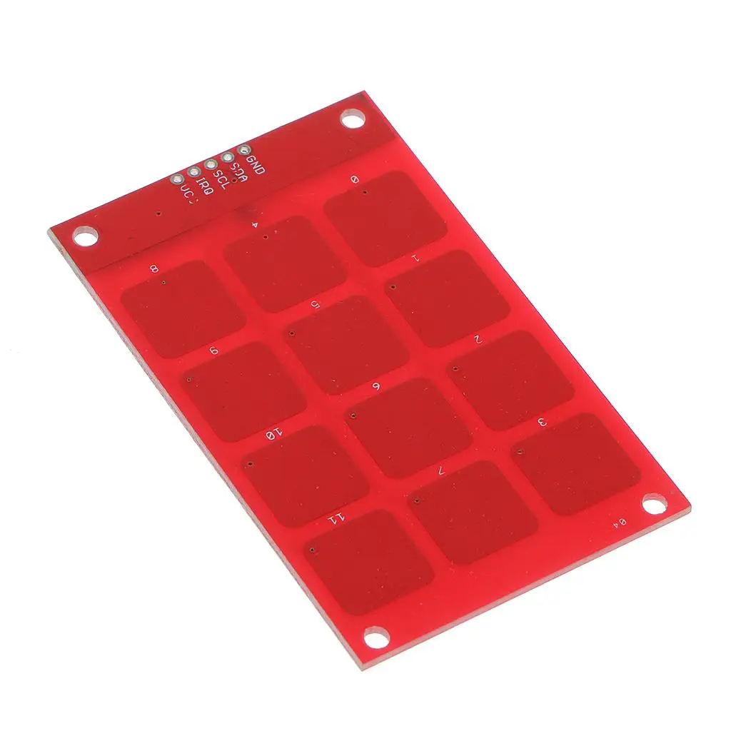 Capacitive Touch Technology Plastic Mini Keypad Board MPR121 Module I2C Sensor for Arduino Maker Projects