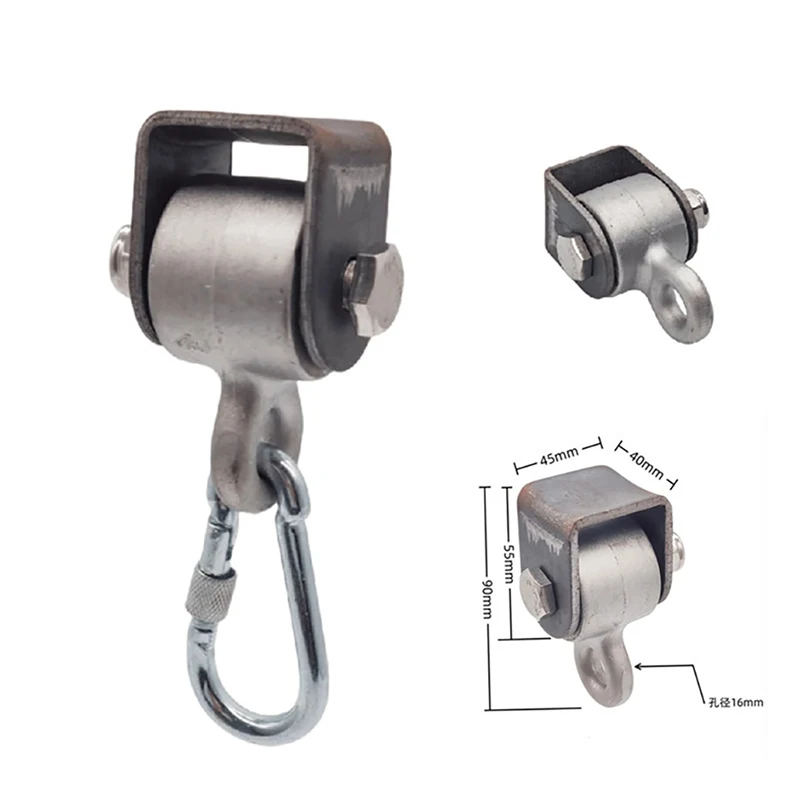 1PCS Welding Load-bearing Swing Buckle Aluminum Double Bearing Suspension Ear Swing Accessories Bolt Hook Lifting Ring