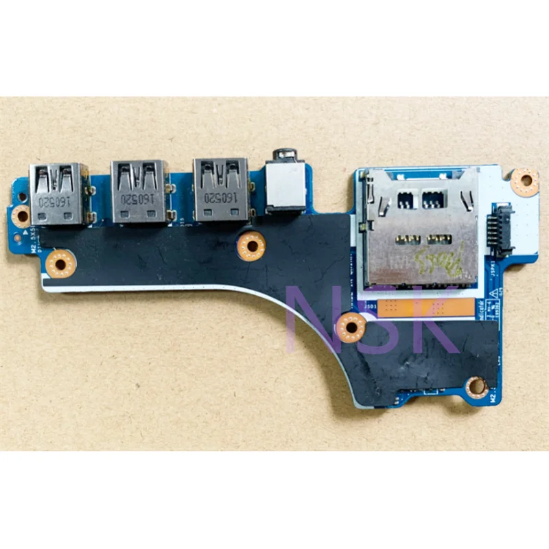 Original  LS-E313P CN-00HY61 For DELL Presicion 7520 M7520 USB AUDIO Port Board W/  CAP00 100% Test OK  100% Test Ok