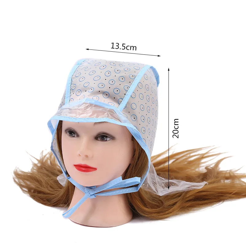 10 pcs Hair Highlighting Frosting Cap Hair Dye Cap Disposable highlight dyed hat With Plastic Hook Hairdressing Coloring Tools