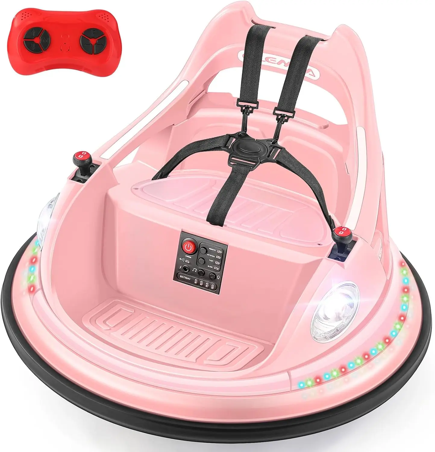 

Bumper Car for Kids,1.9mph 12V Toddler Ride on Toys with Remote Control,2-Speed,2 Playing Modes,360 Degree Spin,Bump