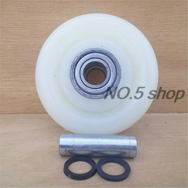 

1Pc 3" Single Wheel Sheet Double Bearing Nylon Wheel