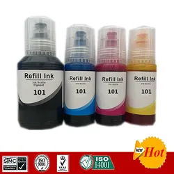 Compatible Quality Refill Ink For 101 , For Epson L4150/L4160/L4260/L4266/L6160/L6170/L6176/L6190/L6260/L6270/L6276/L6290 etc