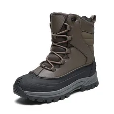 

New Snow Boots Men Lace Up Mens Shoes Breathable Winter Boots for Men Casual Men Shoe Waterproof Ankle Boots Footwear Work Shoes