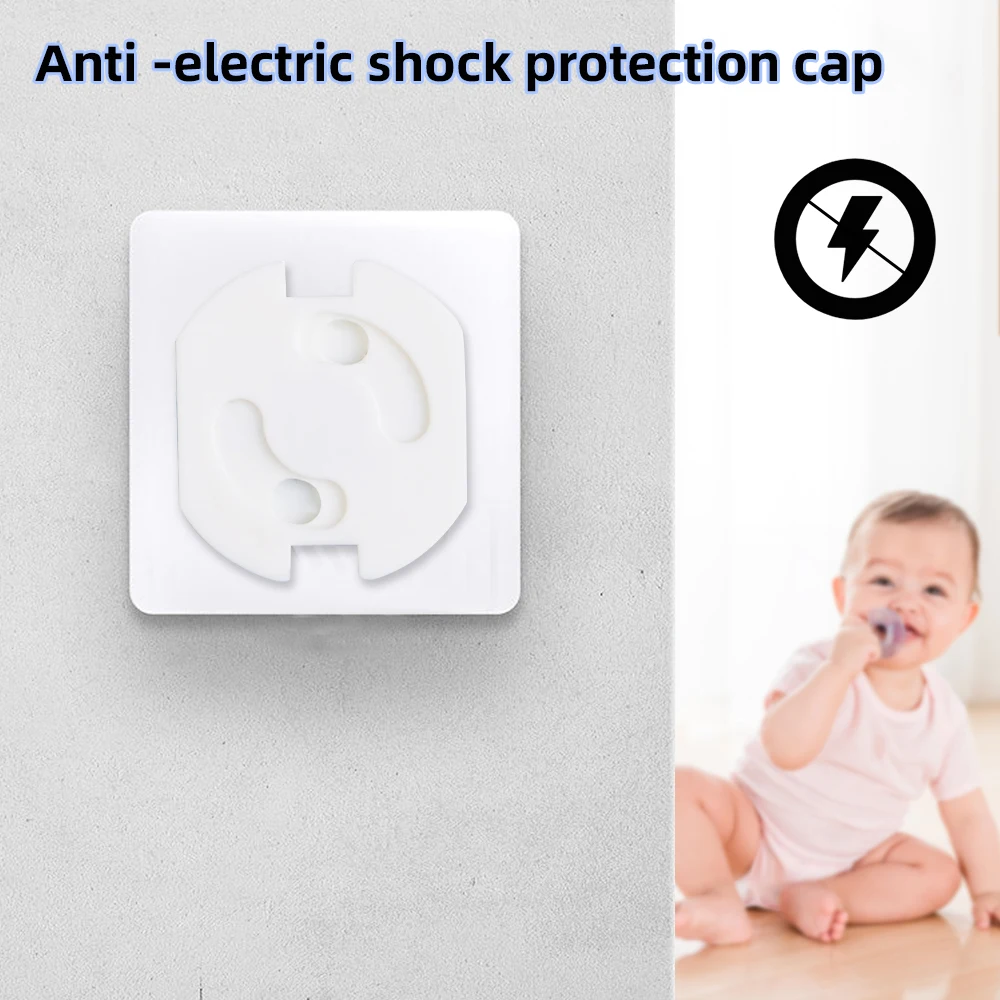 1-10pcs EU Stand Power Socket Cover Electrical Outlet Baby Child Safety Guard Electric Shock Proof Plugs Protector Rotate Cover