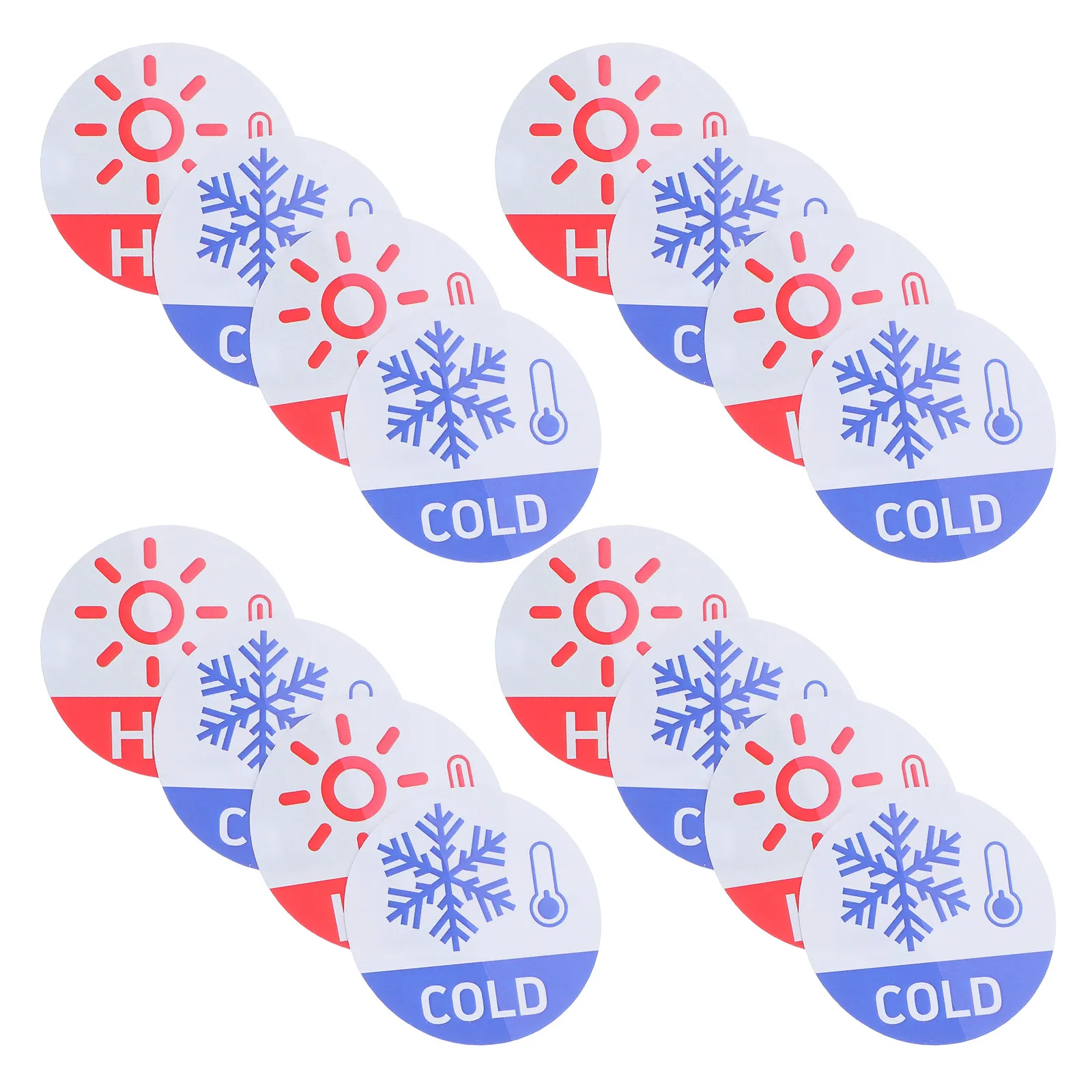 30Pair Hot Cold Faucet Labels Waterproof Adhesive Bathroom Temperature Indicator Stickers for Sink Shower Kitchen view 4