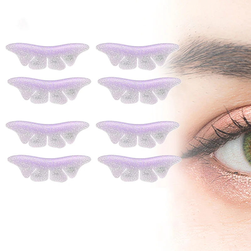 Silikon Glitter Schmetterling Lash Lift Schilde Wimpern Dauerwelle Pads Lash Lifting Stangen 3D Wimpern Curler Zubehör Applikator Werkzeug