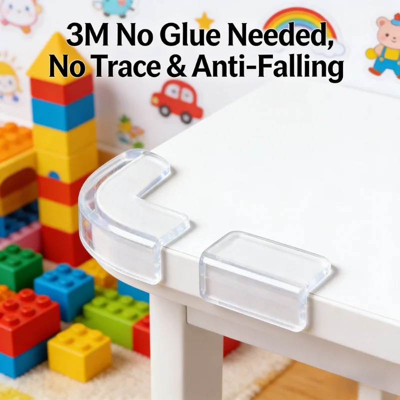 

Clear Anti-collision Coffee Table Furniture Corner Protectors Children's Soft Corner Sheathing Living Room Decor 4-10Pcs