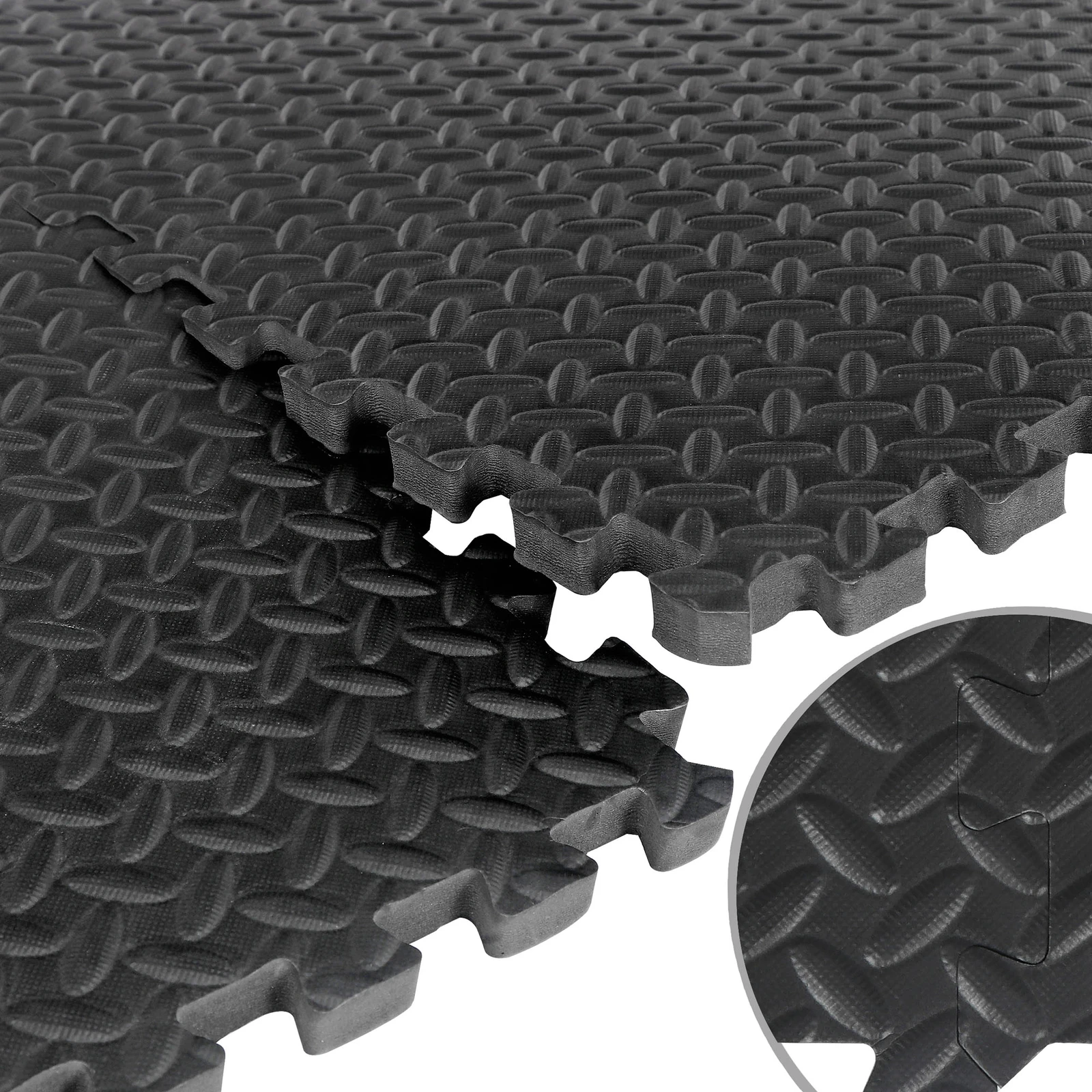 48 قطعة من بساط تمرين الألغاز الآمن من إسفنج EVA المتشابك للأرضية الواقية 192 قدم مربع