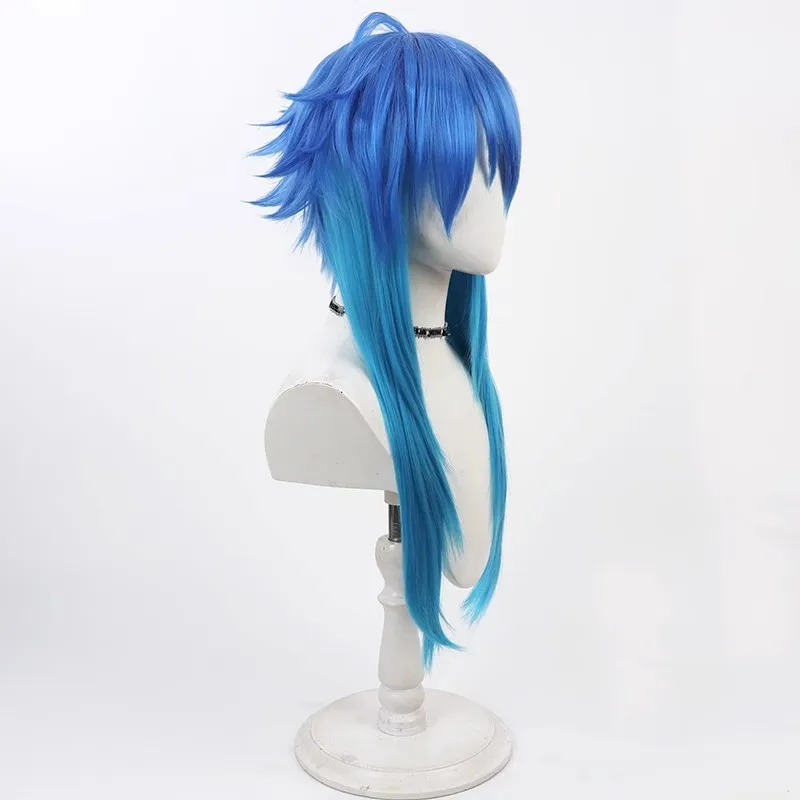 Pelucas de Cosplay Seragaki Aoba de 60cm de largo, disfraz de asesinato dramático, peluca de pelo sintético resistente al calor para fiesta de Halloween + gorro de peluca