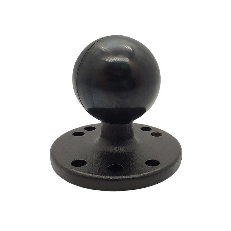 1.5 بوصة جولة الكرة جبل GPS الألومنيوم لوحة مستديرة حامل لوحي أمبير الكرة محول تركيب صالح ل Ram C حجم مزدوج المقبس الذراع