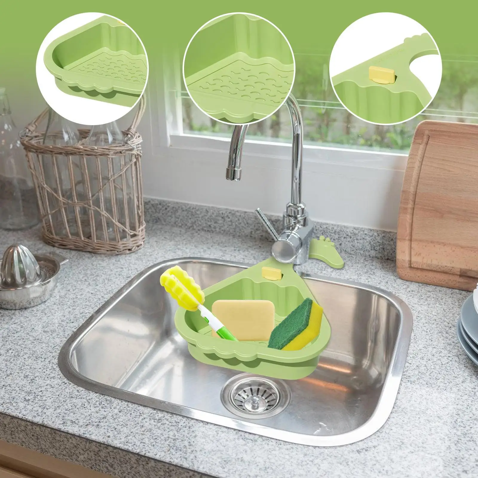 

Корзина для ситечка для раковины, дизайн в форме жирафа, кухонная корзина для еды, угловая корзина для фильтра для раковины для общежития, отеля, ресторана