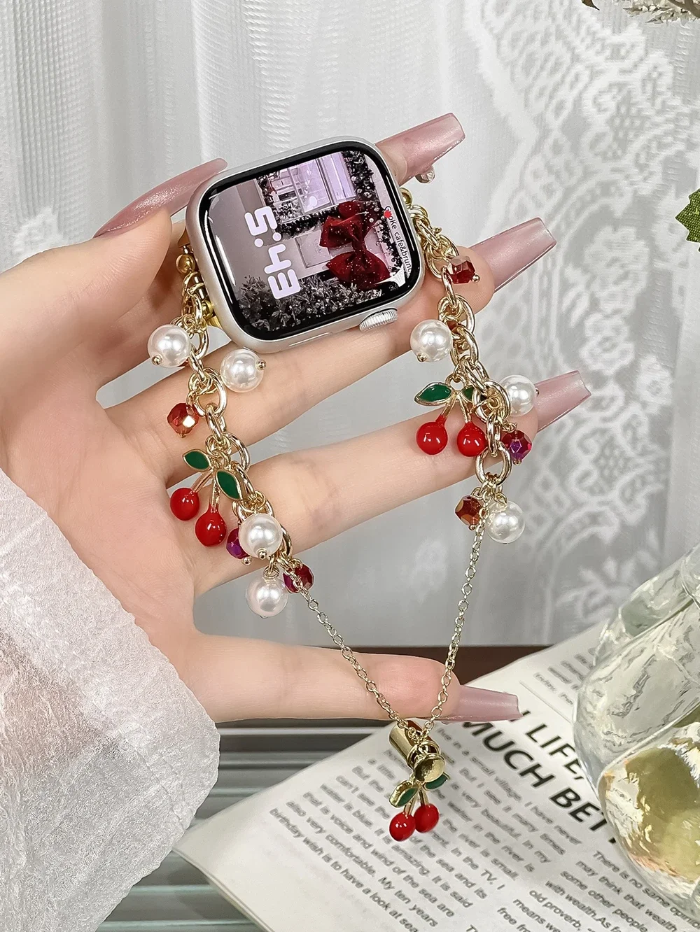 Advanced Bling bracelet link For Apple Watch band Series 8/7/6/10/9 40mm 41mm 38mm 42mm 44mm 45mm 46mm Strap