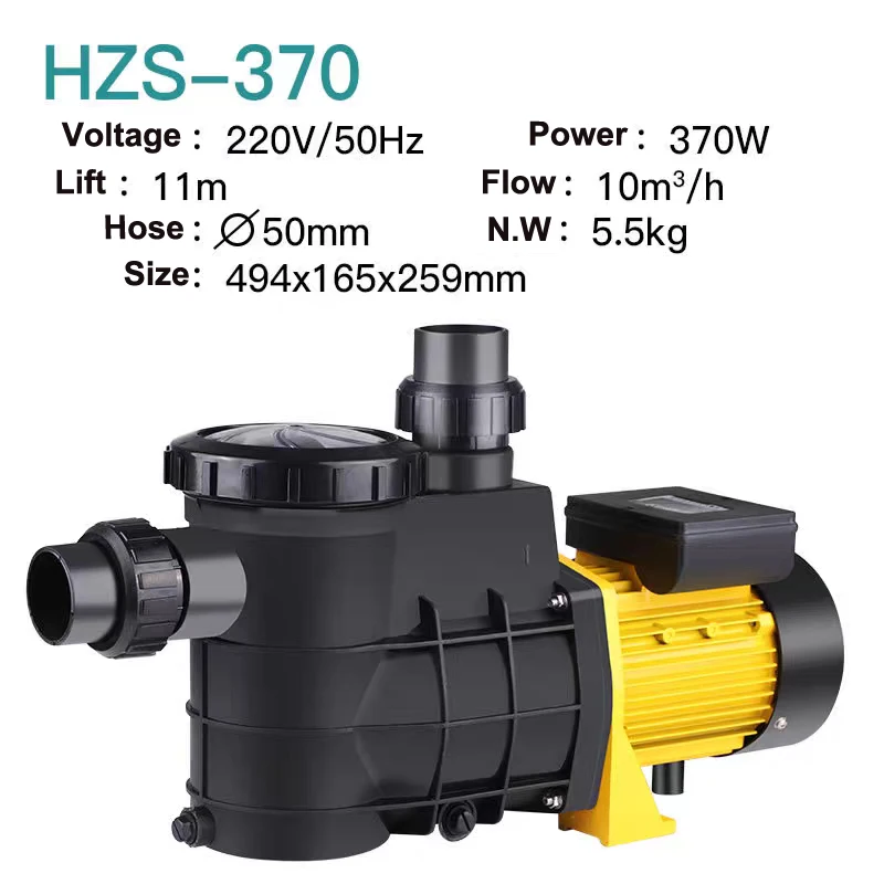 370W Water Pump 220V for Swimming Pool Fish Pond Spa Centrifugal Water Pump Max Flow 10M3/H view 2