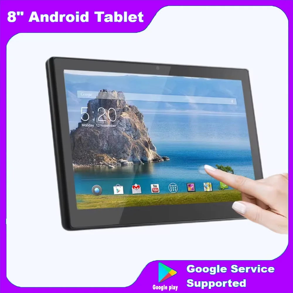 

8 Inch Android Touch Screen Tablet 4G+32G Multi Media Display Wall Mount POE Monitor Smart Home Controller