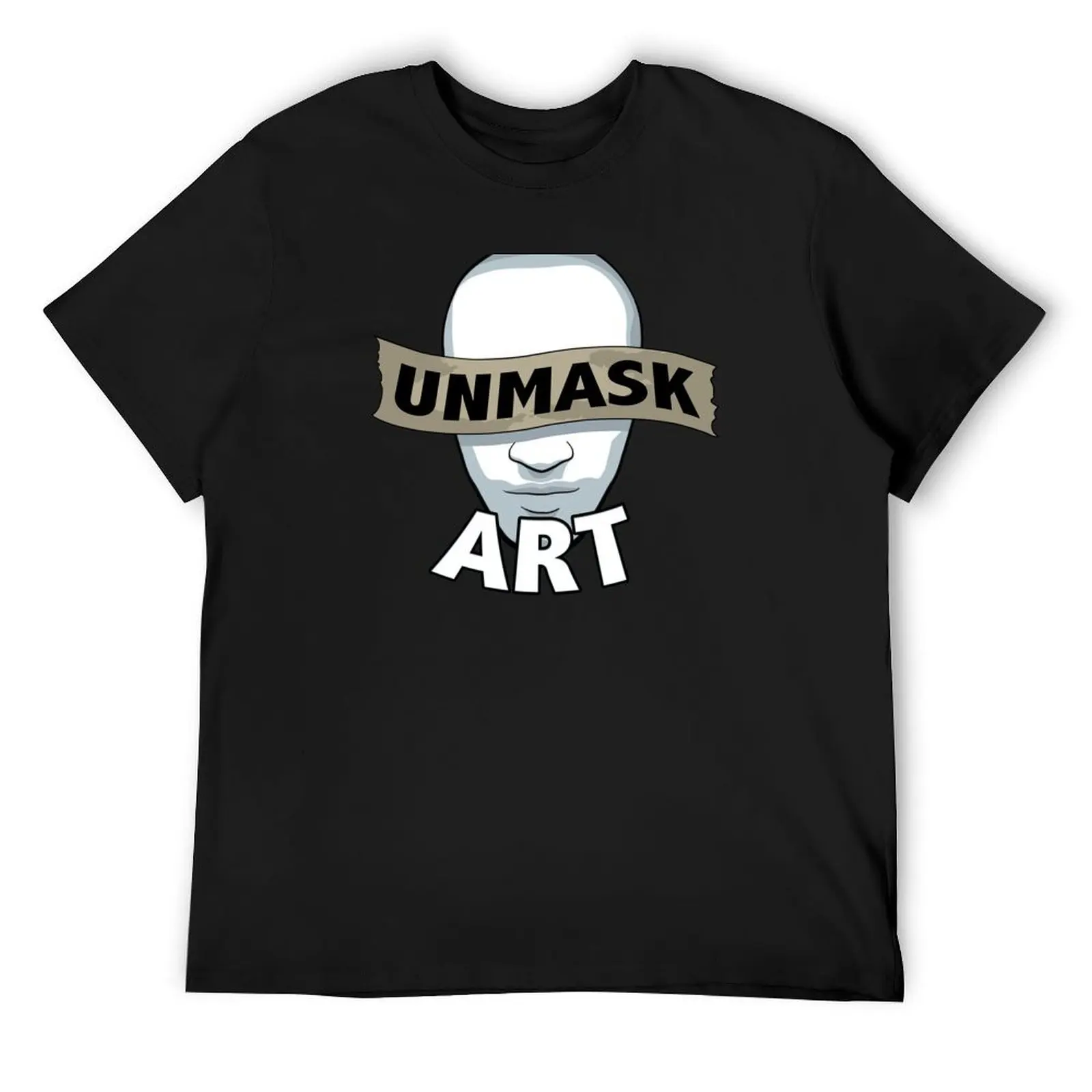 

Original Unmask Art Logo T-Shirt tees cotton man t-shirts customs design your own vintage clothes shirts men graphic