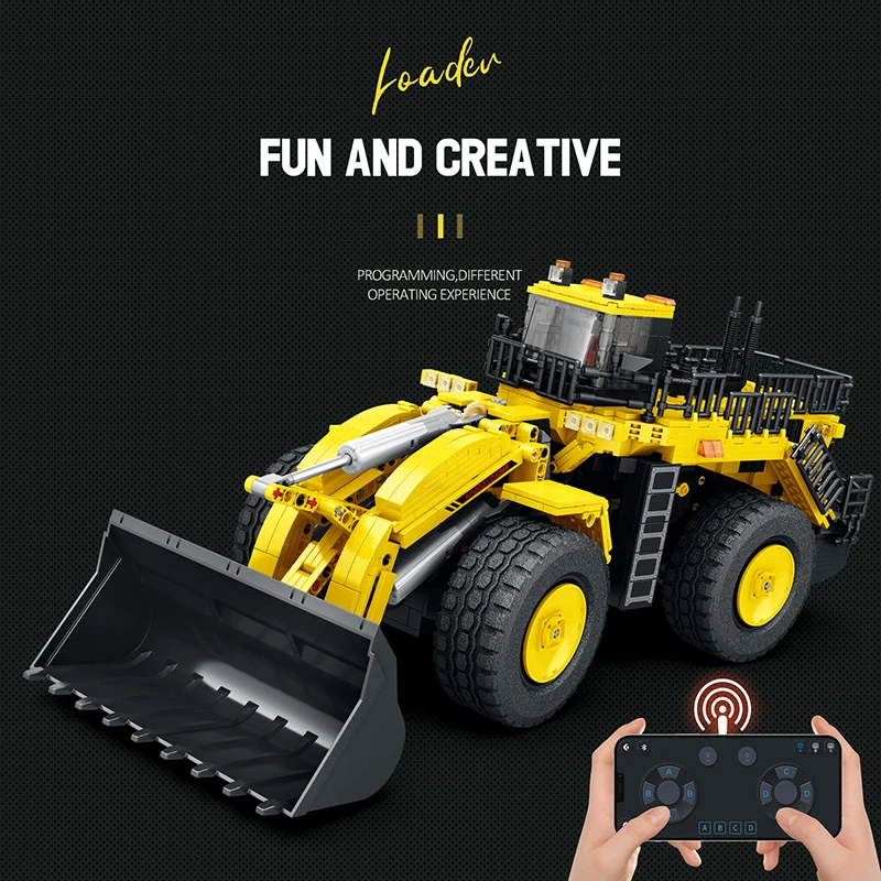 Technical Remote Control Building Block Engineering High-Tech Series Loader Assembly Model Bricks Kids Toy Boy Christmas Gift