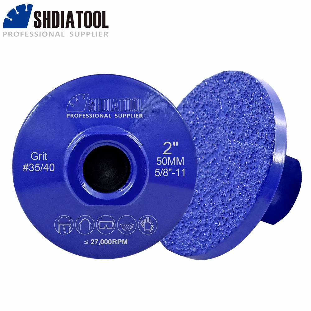 Imagem -02 - Shdiatool-diamond Grinding Cup Wheel Shaping Mármore Granito Quartzo Perfil Wheel Cutter Abrasive Tool 50 mm 1pc