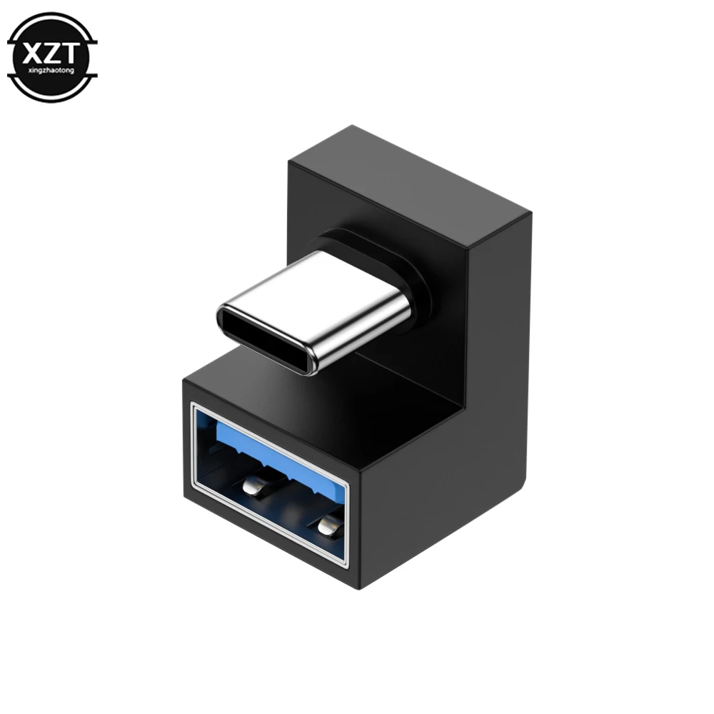 90 Degree USB 3.0 Male to Female Right Angle Extension Adapter USB Upward Elbow Adapter 10Gbps For Laptop PC Converter Connector