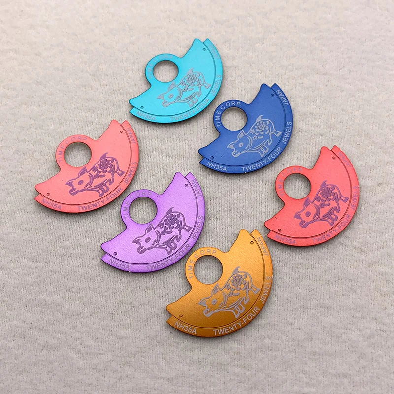 Mod หมูรูปการเคลื่อนไหวค้อนโรเตอร์ Patch Fit NH34 NH35 NH36 NH38 NH39 4R 6R 7S26 การเคลื่อนไหว Oscillating น้ําหนัก Hammer Guard