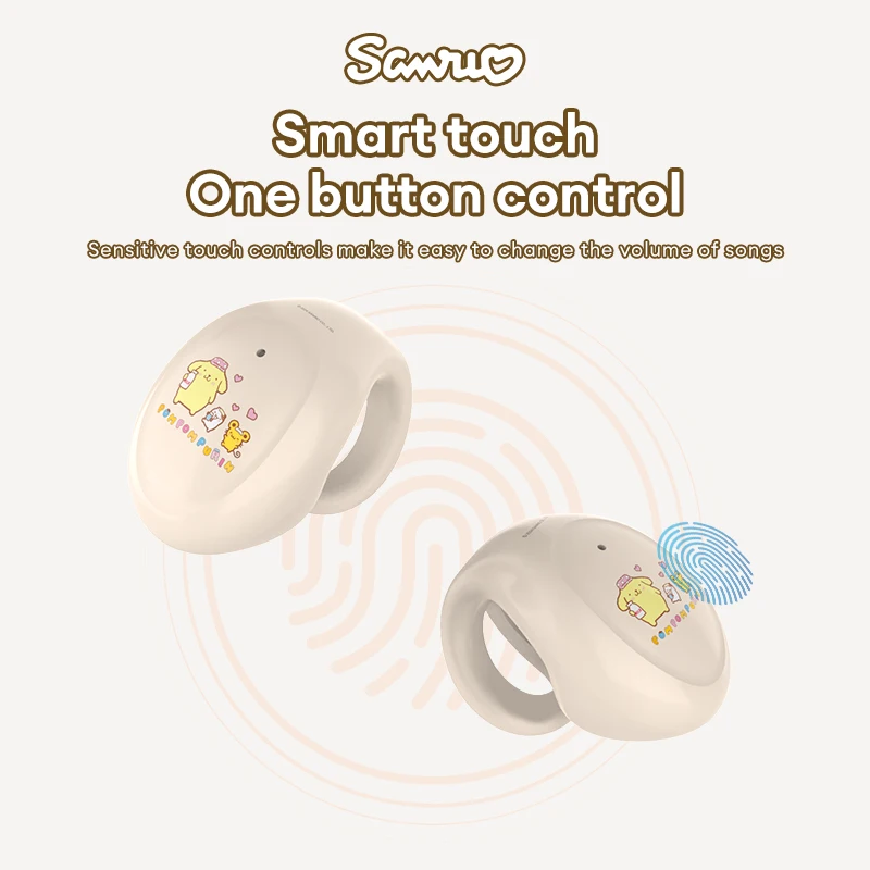 Choice Sanrio BL01 Drahtlose Bluetooth 5.3 Ohrclip-Kopfhörer Smart Touch Cinnamoroll Niedliche Ohrhörer Heavy Bass Musik-Kopfhörer