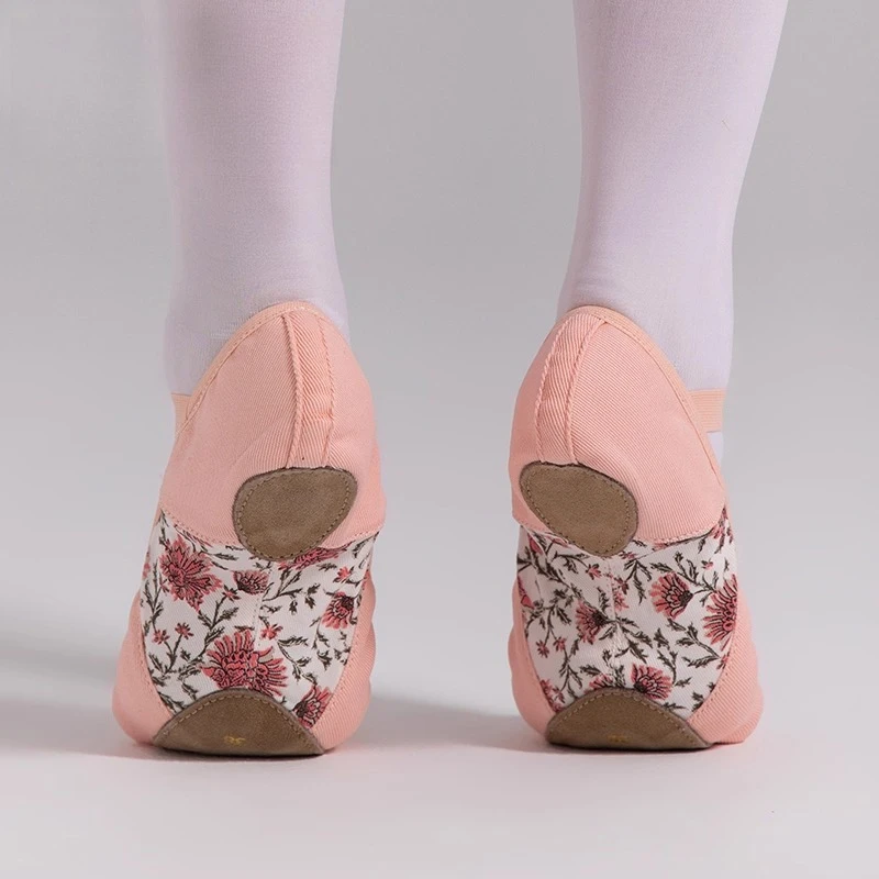S.lemon Ballet Shoe,Girls Elastic Ballet Slippers Stretch Canvas Ballerina Dance Shoes for Kids Adult dancing women