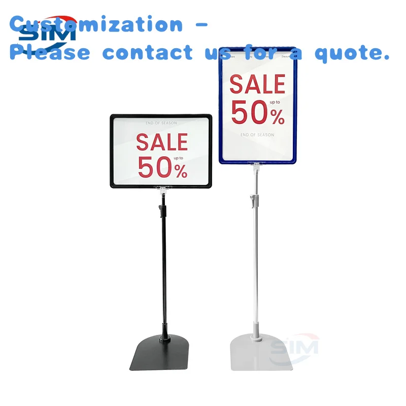 

custom.A4 Advertising Poster Frame Plastic Price Label Holder Stand Supermarket Displays