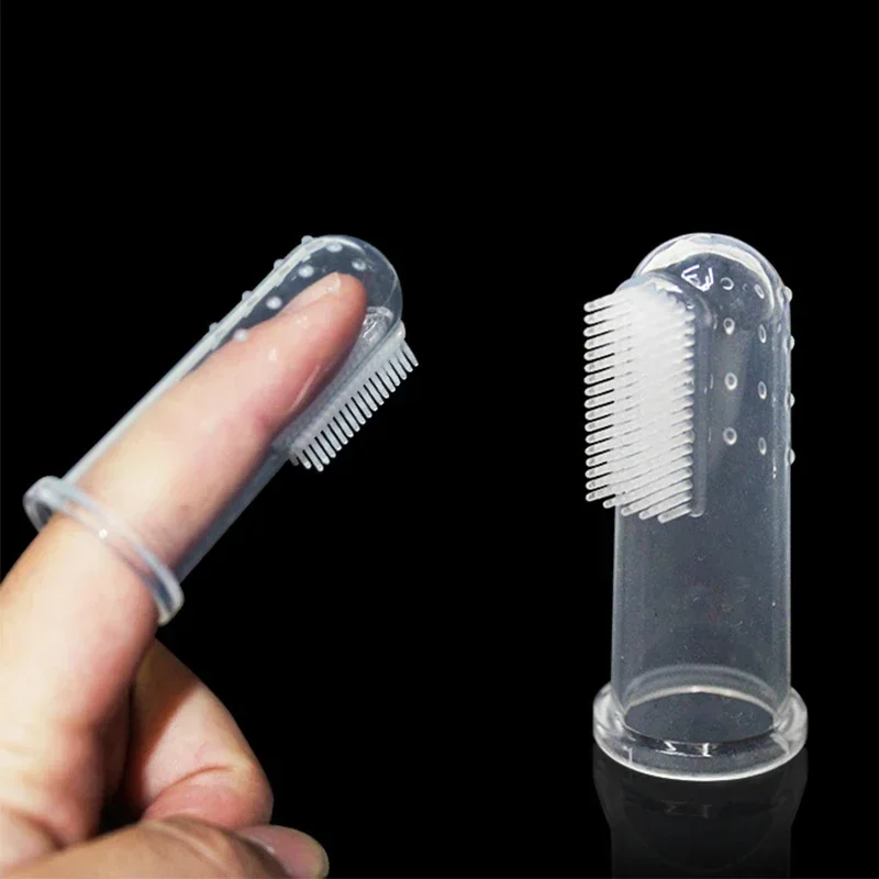 Super Soft Silicone Finger Toothbrush for Dogs Cats Pet Dental Care Tool Bad Breath Tartar Prevention Comfortable for Daily Use