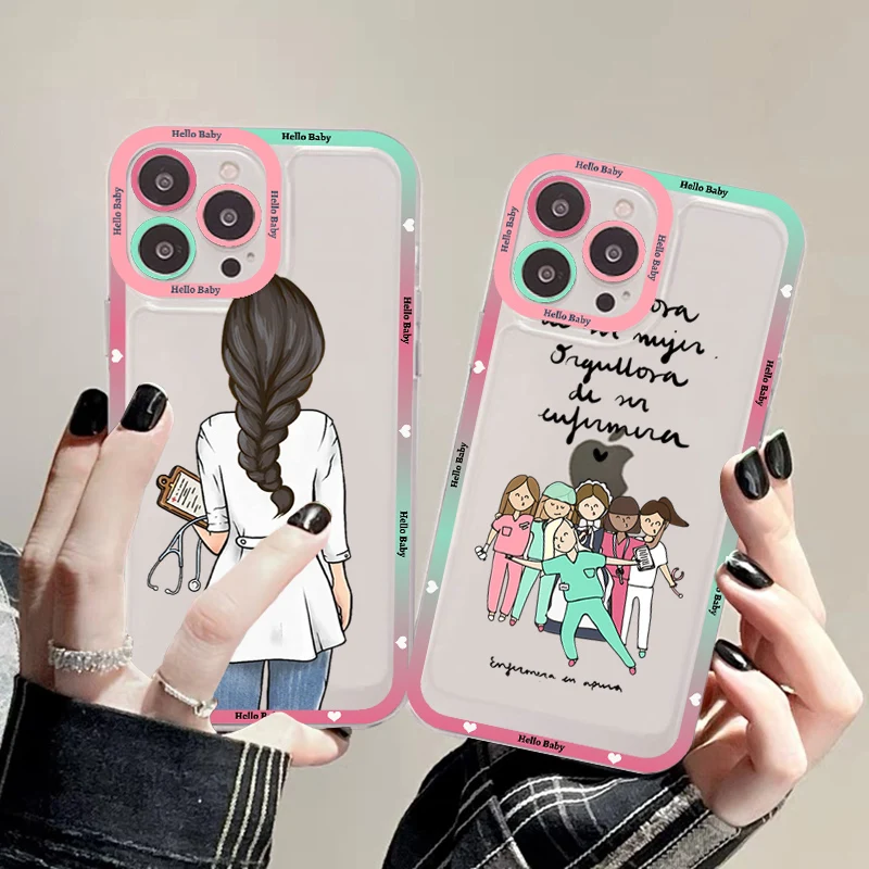 Nurse Medical Medicine Health Heart Phone Case For Redmi 7 8 9 A For Redmi Note 5 7 8 9 10 11 Pro Max 4G 5G Funfas