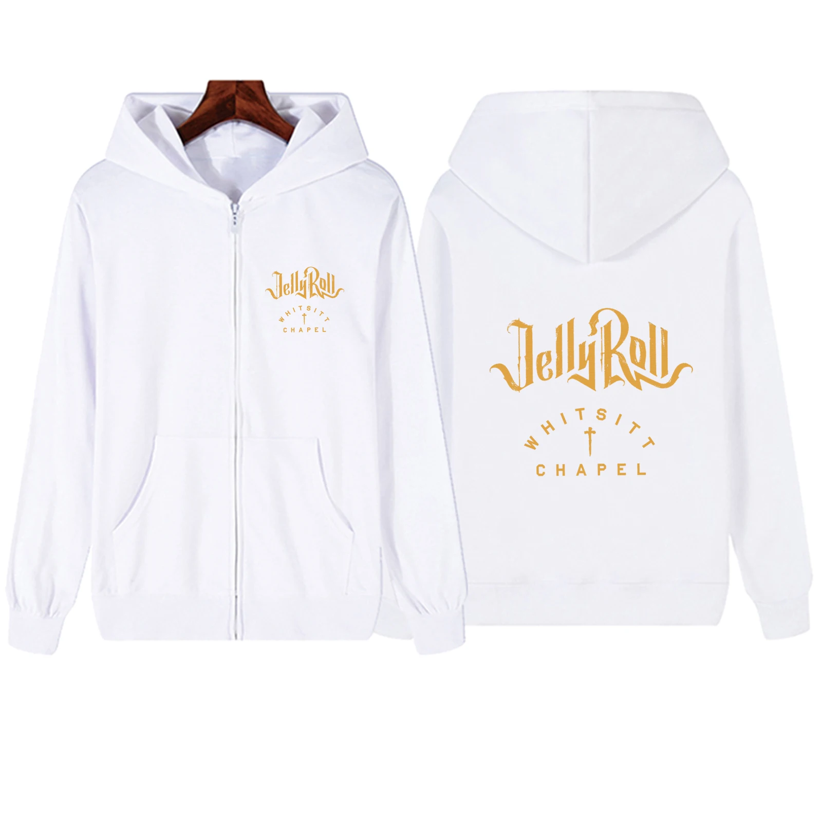 Jelly Roll Whitsitt Chapel 2024 Pullover Tops Printing Music Fans Gift Hoodie Unisex Zipper Harajuku Streetwear Sweatshirts