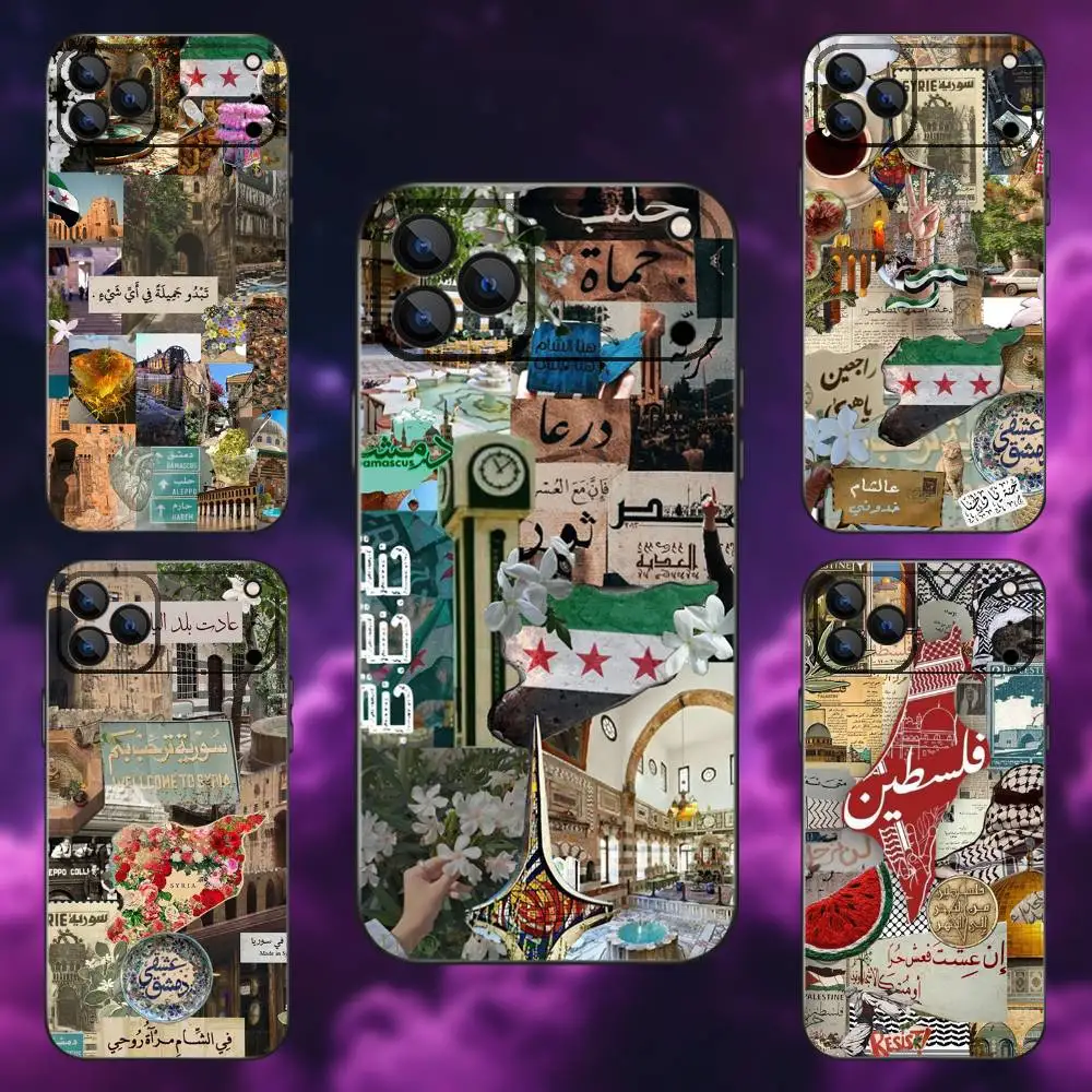 

Чехол для телефона с флагом S-Syrian R-Revolution для iPhone 17,16,15,14,13,12, Pro, Max, Plus,E,SE4,Air,Mini Black Soft Box