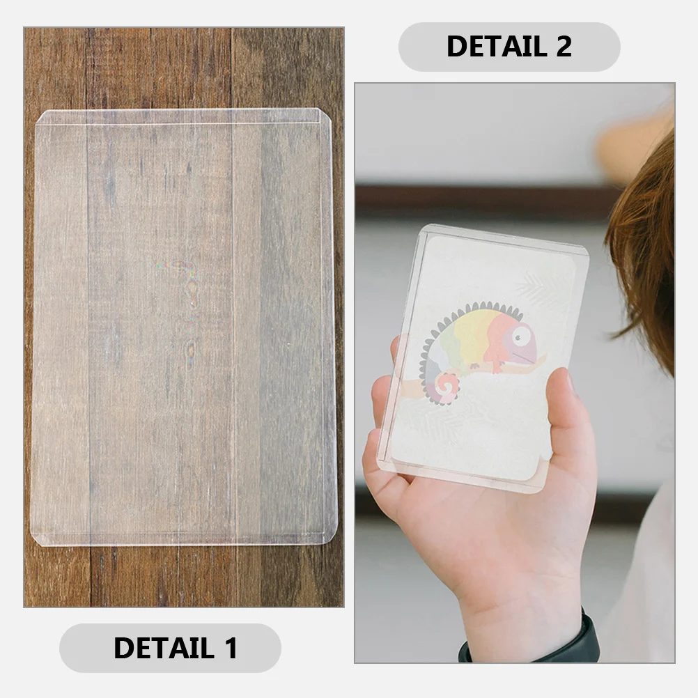 30 Pcs Celebrity Small Card Holder Photo Protector 950X650X010CM Abs Sleeves