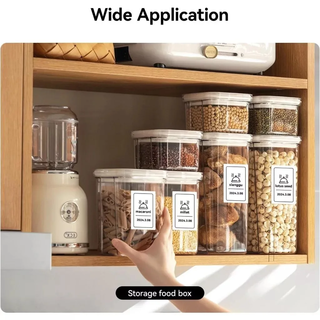 ل NIIMBOT B21/B3S/B1 ورق طباعة الملصقات البيضاء ورق الملصقات الحرارية علامة الملابس سعر السلع الغذاء (50*30 - 220 قطعة أبيض) #6