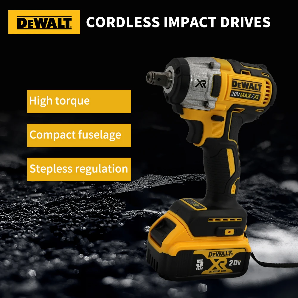 Imagem -06 - Dewalt Cordless Impact Wrench Chave de Bateria de Lítio Elétrica Recarregável Ferramentas Elétricas 203nm Dcf880 20v 2300rpm