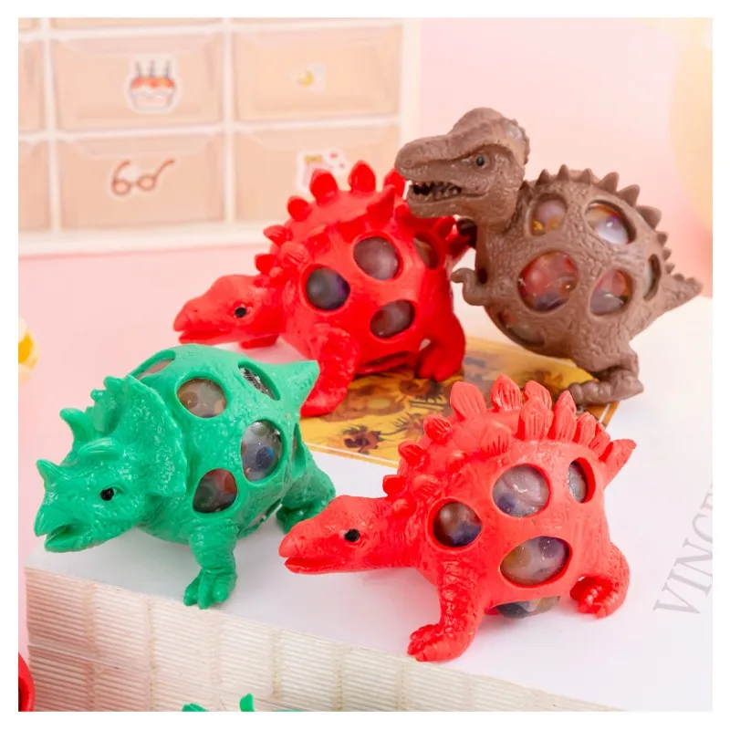 Novelty Dinosaur Squishy Mesh Ball Grape Squeeze Relief Autism Toys Kids&Adult Anti-Stress Toys Stress Reliever Toys Adult Toy