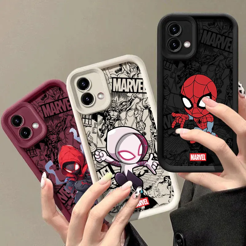 

Marvel Spiderman Gwen Phone Case For Motorola Moto Edge 60 50 Fusion 40 NEO G85 G84 G75 G54 G53 G35 G34 G22 G15 G14 E40 E32 Case