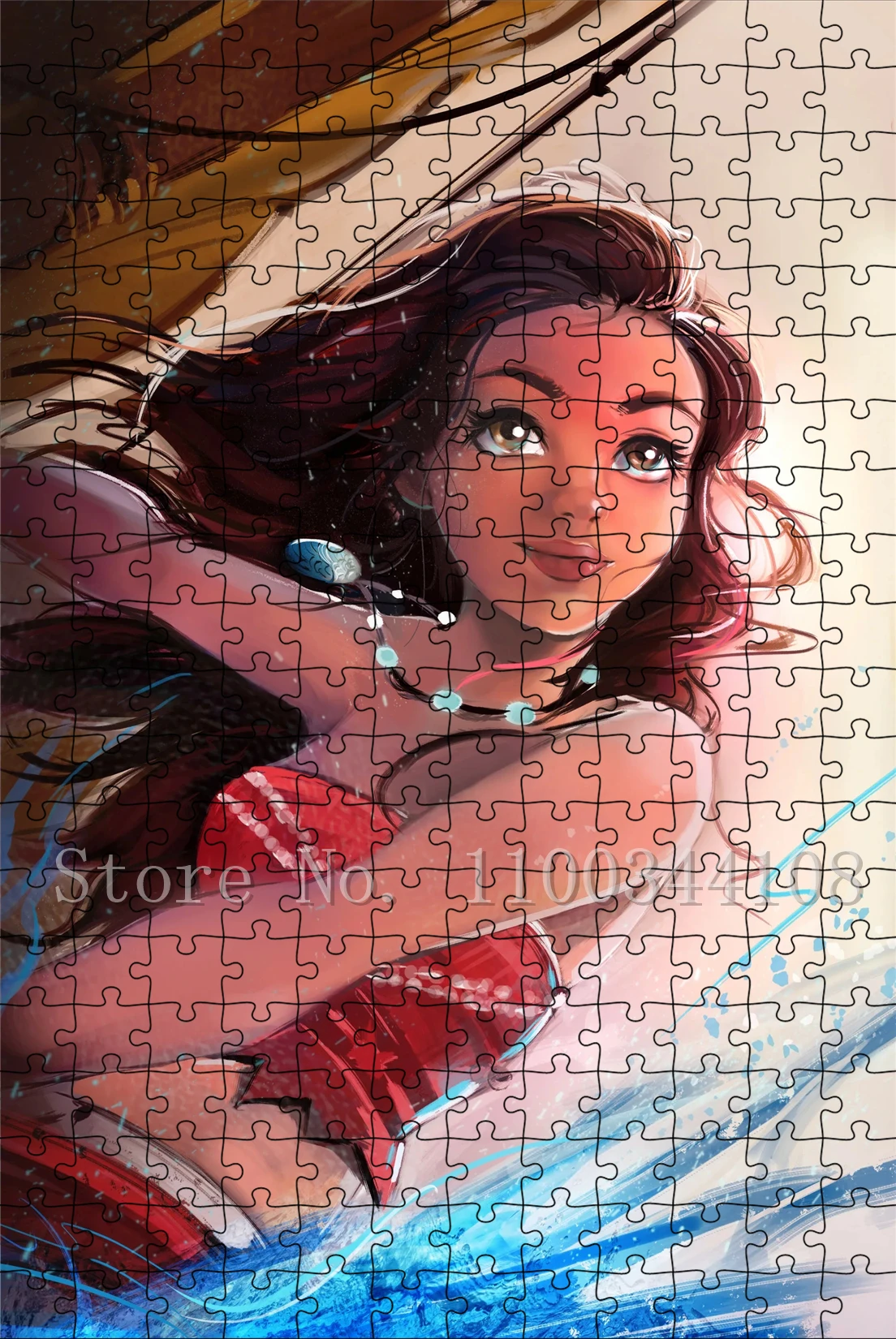 Puzzle de dessin animé Disney Moana, éducatif, décompression intellectuelle, grand jeu de Puzzle, jouets, cadeau