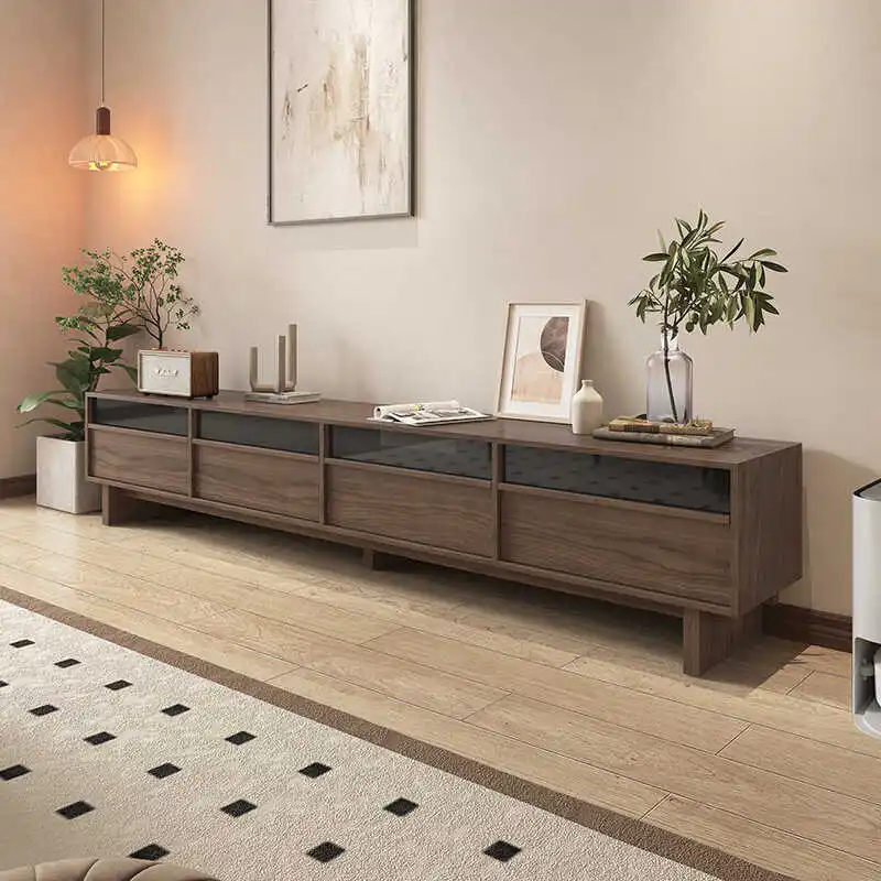 

Vintage Solid Wood Tv Stand Brown Drawers Heavy Designer Nordic Modern Tv Table Living Room Szafka Pod Telewizor Furniture Home