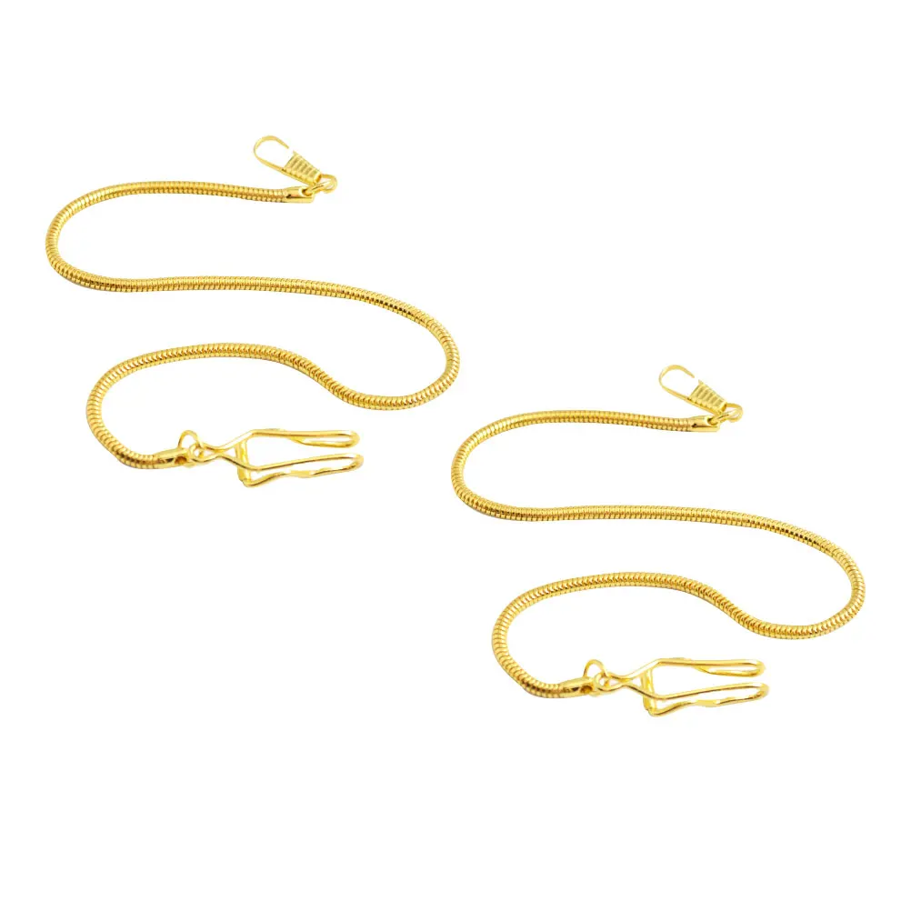 

2 Pcs Pocket Watch Chain Serpent Key Slim Snake Clothes Accessories Jeans Metal Packet