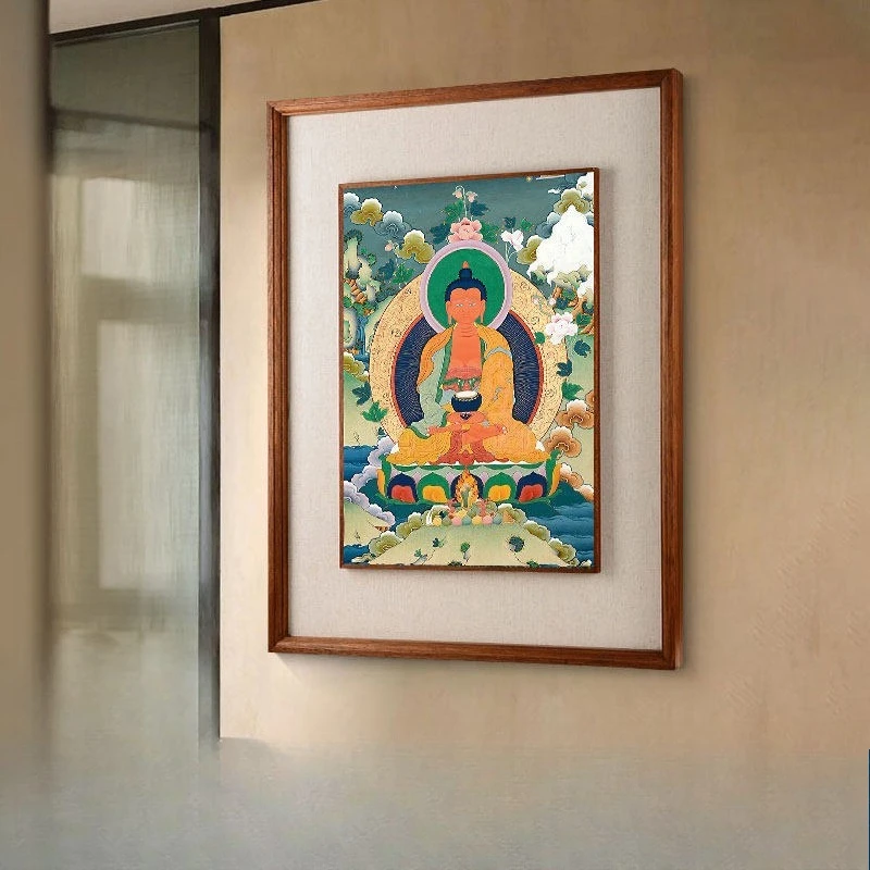 Hand-painted Buddha statues, thangkas, hanging paintings, decorative paintings, Tibetan hand-painted living room entrance