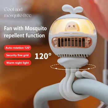 휴대용 선풍기 문어 유모차, USB 충전식, 3600mAh, 흔들리는 머리, 휴대용 스탠드 전기 어린이 유모차, 여름 냉각 선풍기 Best5 휴대용 선풍기 문어 유모차, USB 충전식, 3600mAh, 흔들리는 머리, 휴대용 스탠드 전기 어린이 유모차, 여름 냉각 선풍기 Best5