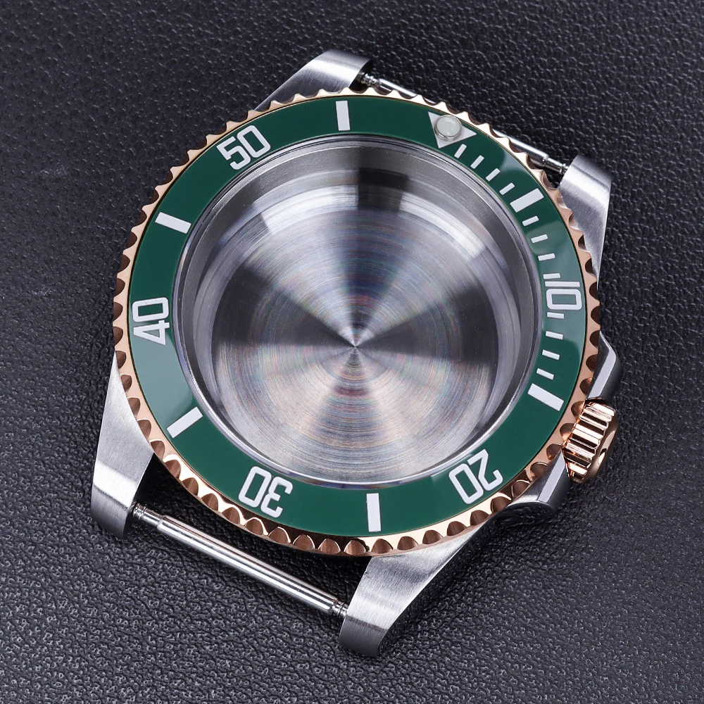 

40mm SUB Gmt retrofitting Watch Case For NH34 NH35 NH36 NH38 NH72 Miyota8215 ETA 2824 PT5000 Automatic Movt 28.5mm Dial Sapphire