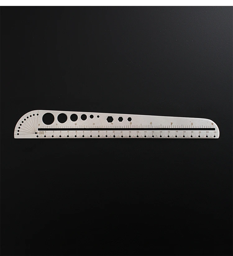 Special shaped stainless steel multi-function ruler Graduated ruler Office compass protractor Inner hexagon NO.TXF-2264