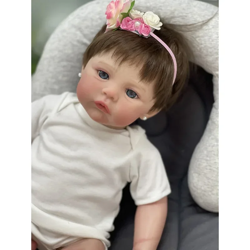 Reborn Soft Body Silicone Toddler Girl, Butter Meadow, 3D Skin, Multiple Layers Painting, Visible Veins, 45cm