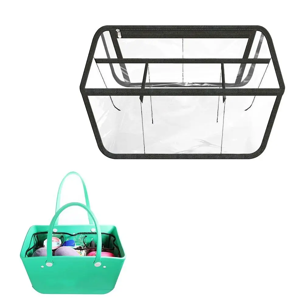 Clear Beach Bag Organizer Accessories for Bogg Bag Divide Space Waterproof Makeup Bags