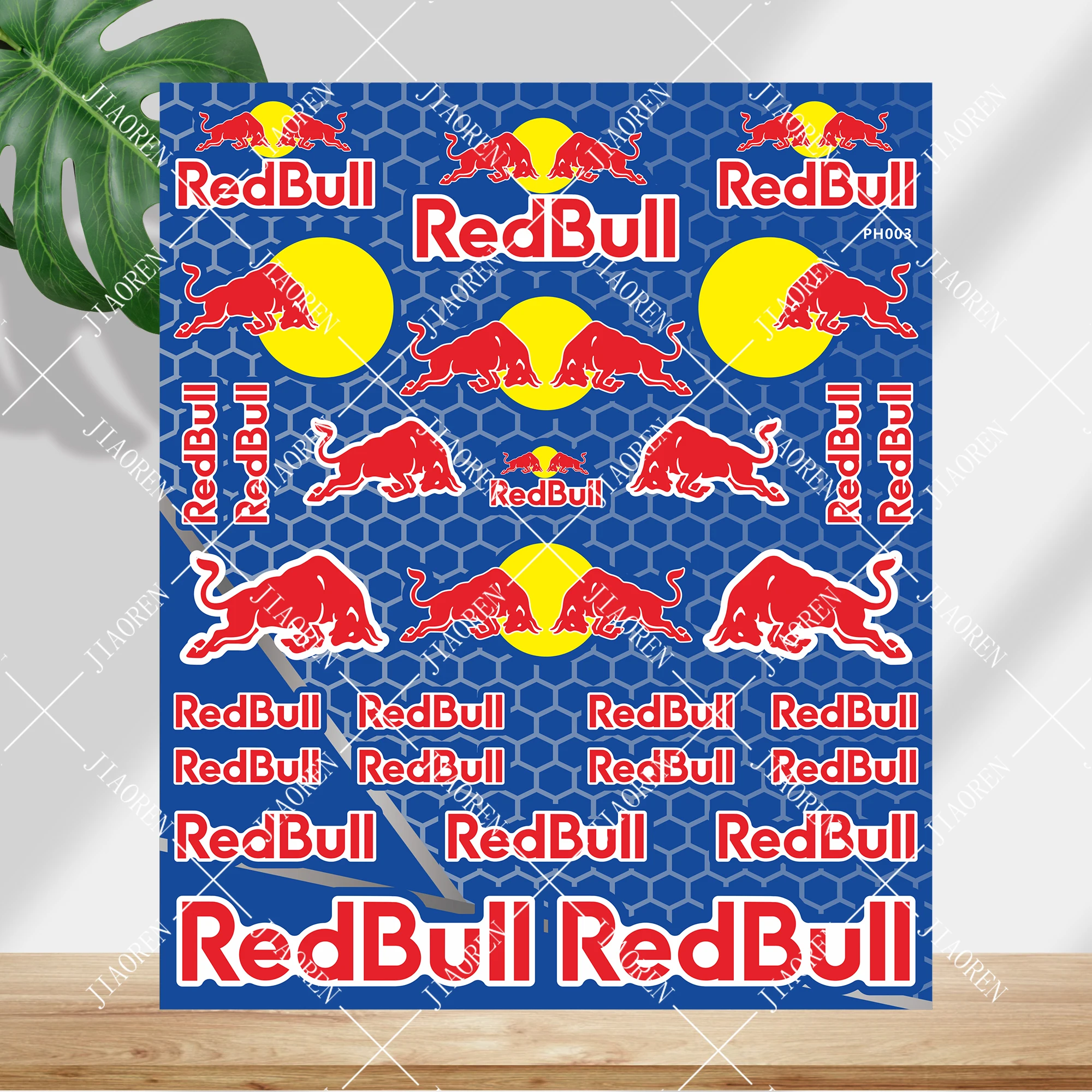 

2025 светоотражающие наклейки Red Bull, комплект наклеек для автомобиля F1