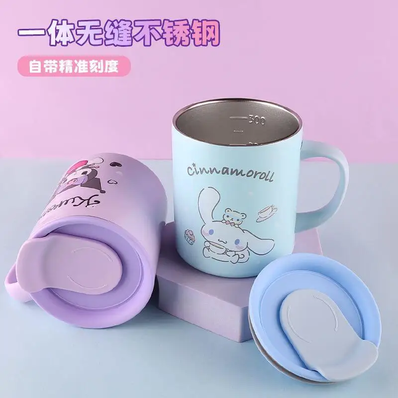 

Sanrio Hello Kitty студенческая чашка для молока Kawaii аниме бытовая чашка для питья фруктового йогурта дорожная удобная чашка для зубной щетки новый стиль